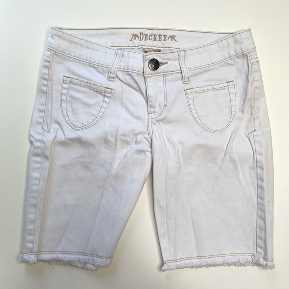 Decree white denim shorts size 3 women Summer spring/summer - Picture 1 of 6